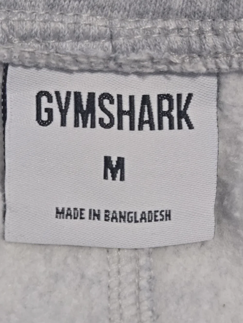 GymShark Mens Light Gray Crest Jogger Sweatpants Size Medium